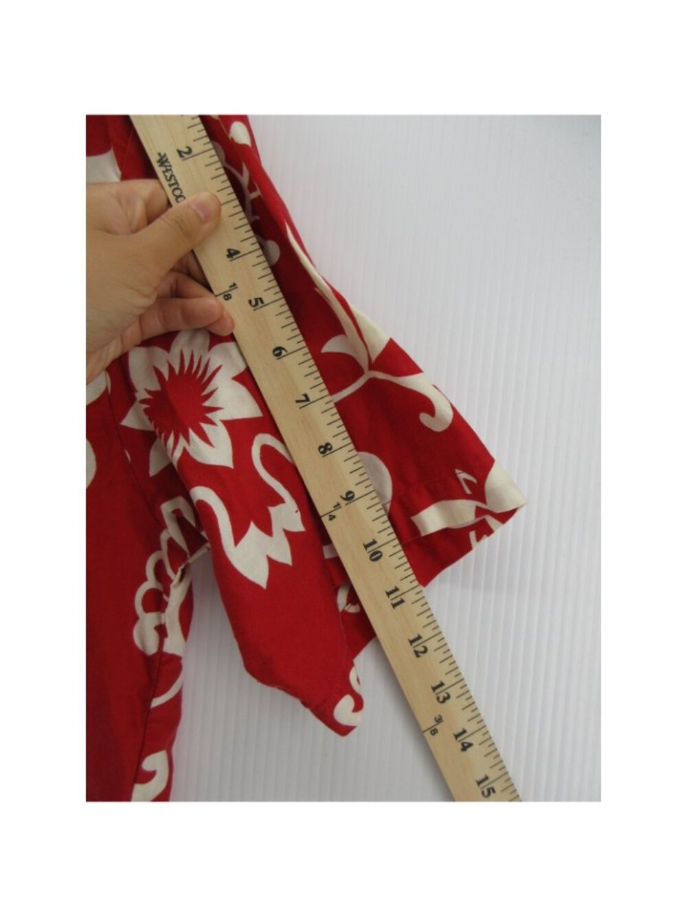 VTG Polynesian Bazaar Shirt Large 60s 70s Hawaiian Loop Collar Waikiki - Picture 6 of 12